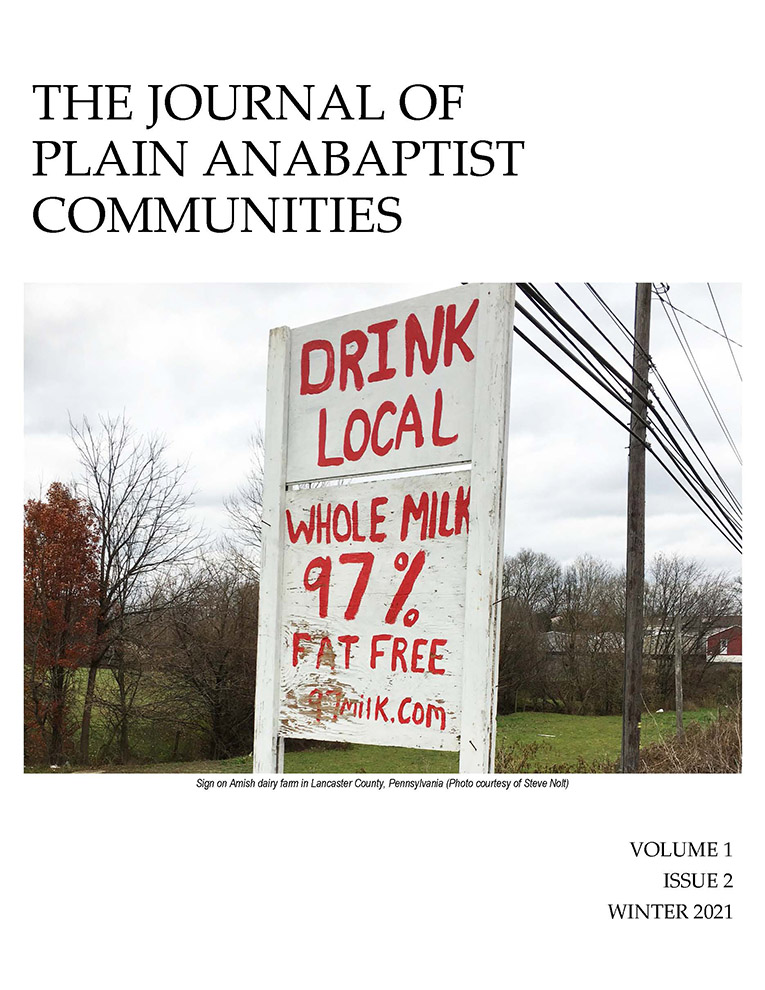 The Journal of Plain Anabaptist Communities Volume 1, Issue 2, Winter 2021